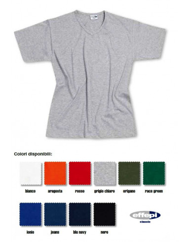 Unisex cotton V neck T-shirt Effepi 864 Unisex cotton V neck T-shirt Effepi 864