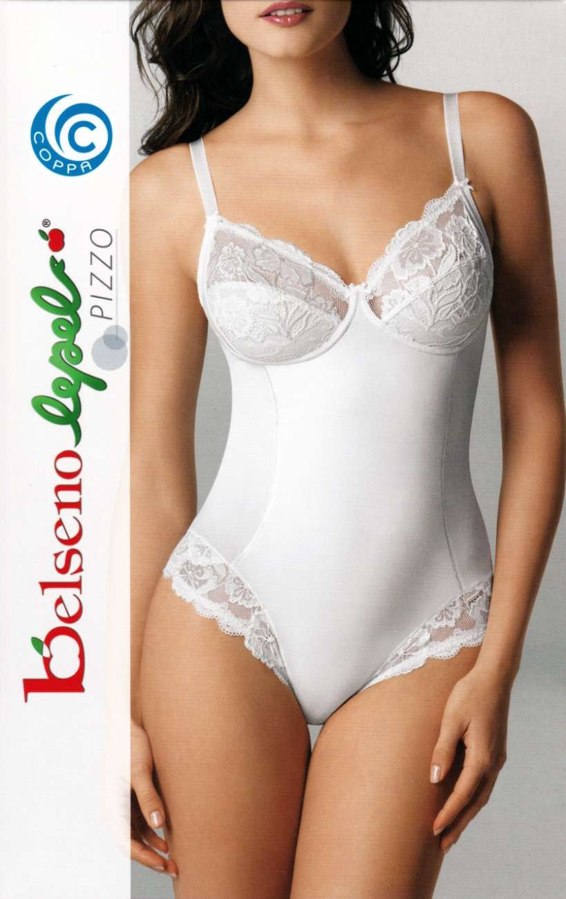 Lepel intimo donna body belseno liscio 264 colore nero taglia 5 coppa c