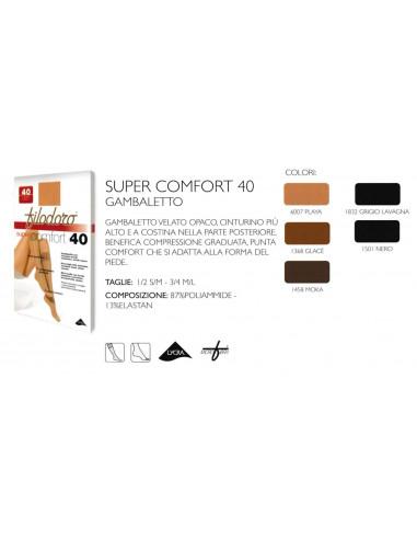 3 paia gambaletti Filodoro art Super Comfort 40