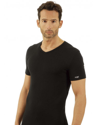 stertch cotton men V neck t-shirt Axiom art 345311