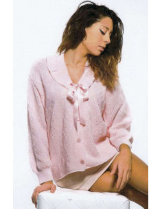 Woman mixed wool liseuse La Rocca Lingerie L272