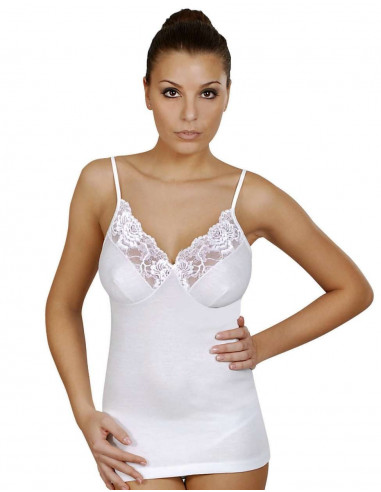 Canottiera donna lana e cotone con reggiseno Vayolet 4428