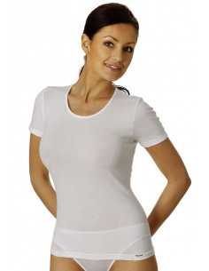 Stretch cotton woman t-shirt with half sleeves Vayolet 4804