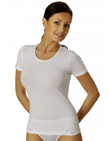 Stretch cotton woman t-shirt with half sleeves Vayolet 4804