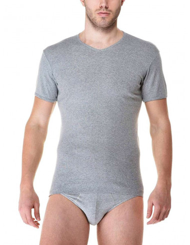 T-shirt uomo in cotone scavo a V Fragi 730