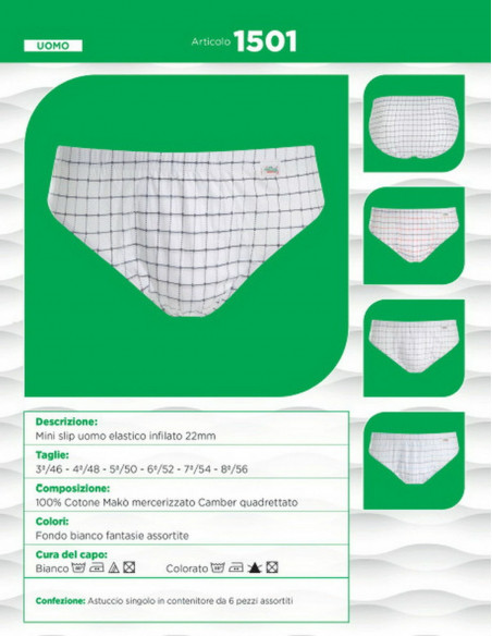 Slip uomo cotone mercerizzato Ciellegi 1501 Slip uomo cotone mercerizzato Ciellegi 1501