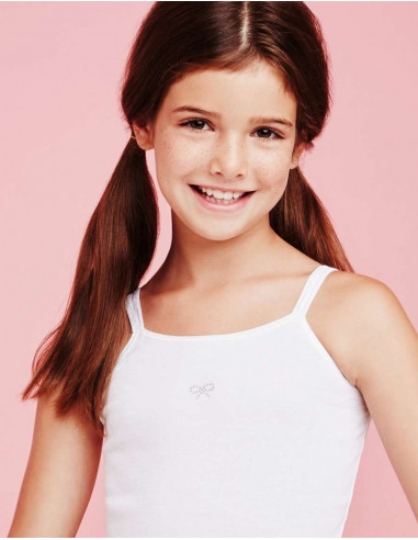 Canottiera bambina cotone Ellepi 8200