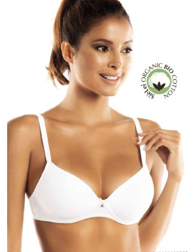 Unwired push-up bra Natural Cotton SieLei 1456