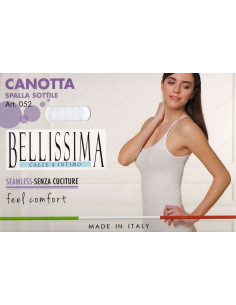 Microfiber seamless camisole with thin straps. 2