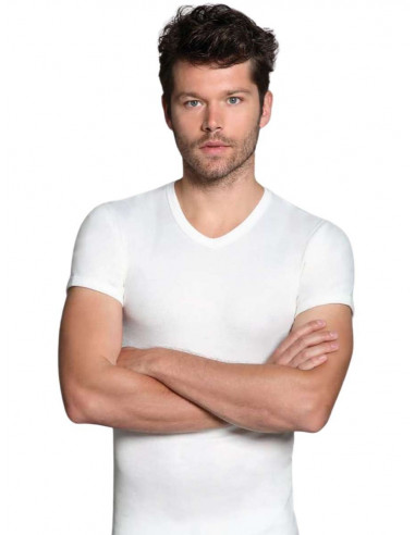 Wool and cotton men's t-shirt Giovanni Rosanna 55