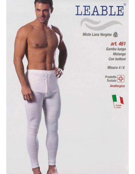 Men's long pant mixed wool Leable 461