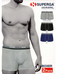 Boxer uomo cotone elasticizzato Superga 457 (2 capi)