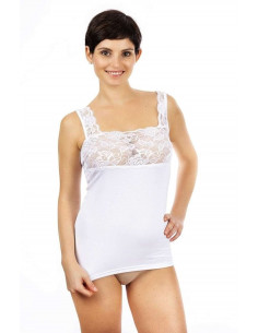 Women's vest with lace Lajole T75 2