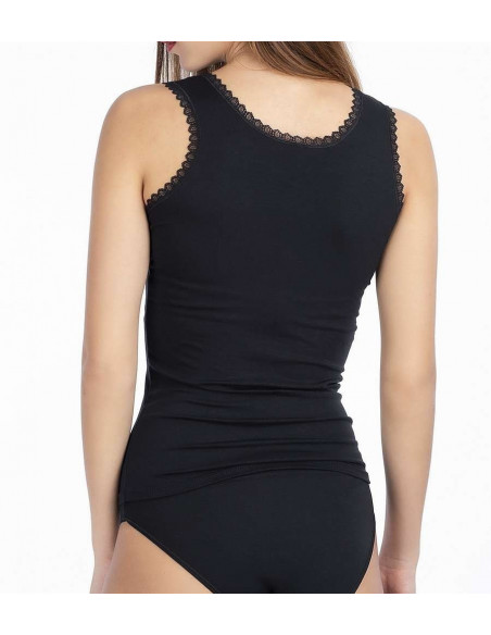 Women's vest with lace profiles Lajole T10 Women's vest with lace profiles Lajole T10
