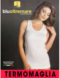 Canottiera donna in cotone felpato Oltremare 547 2