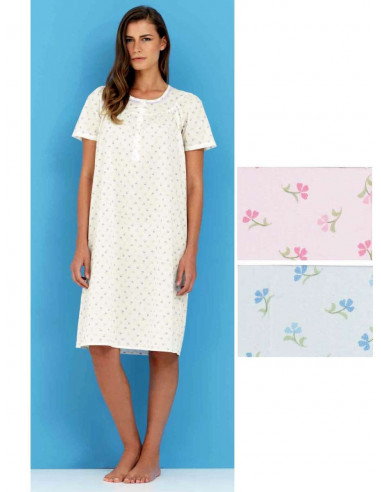 Woman nightdress in cootn tissue Linclalor 29079