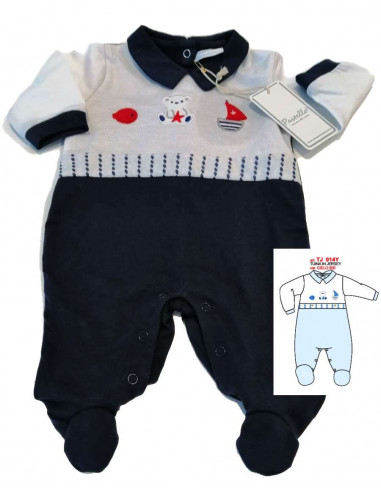 Tutina in cotone neonato Pastello TJ014Y