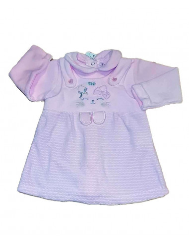 Baby dress in chenille Pastello WM5Z