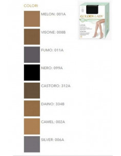 Collant donna in filanca Golden Lady Leda 20 (2 PAIA) 2