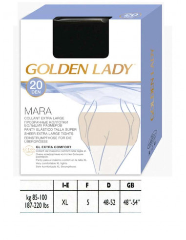 Collant donna in filanca Golden Lady Mara XL