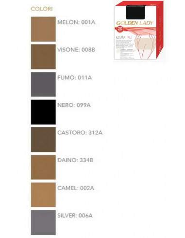 TightsGolden Lady Mara Più XXL