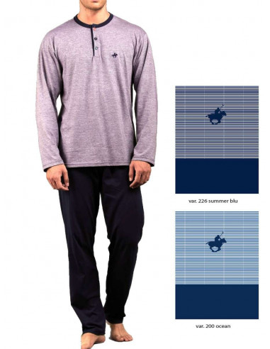 Oversizes men's cotton jersey pajamas Bip Bip 1587
