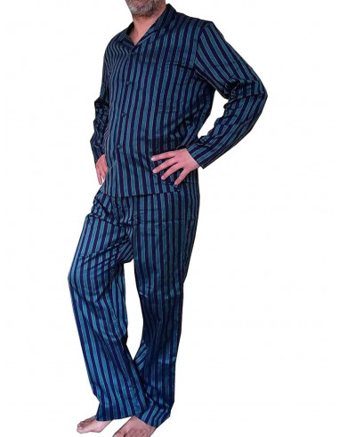 Pigiama uomo aperto in tessuto camicia Pier Mori's 2661 Pigiama uomo aperto in tessuto camicia Pier Mori's 2661