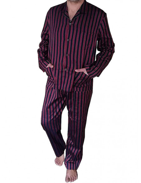 Pigiama uomo aperto in tessuto camicia Pier Mori's 2661 Pigiama uomo aperto in tessuto camicia Pier Mori's 2661