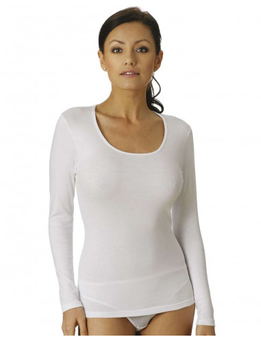 Maglia donna maniche lunghe in cotone elasticizzato Vajolet 6272