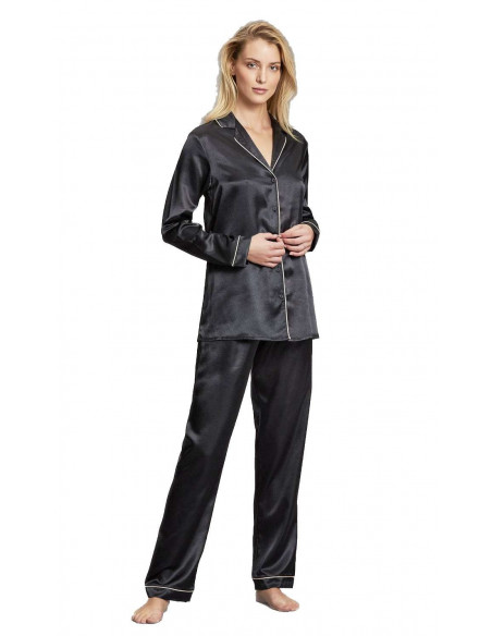 Woman open silky satin TISSUE pajamas Andra 8334 Woman open silky satin TISSUE pajamas Andra 8334