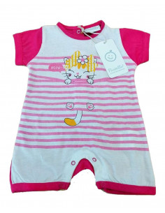 Baby romper suit in cotton jersey Pastello PA21Y