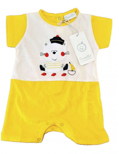 Baby romper suit in cotton jersey Pastello PA30Y