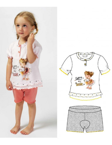 Newborn cotton short pajamas Gary G15020