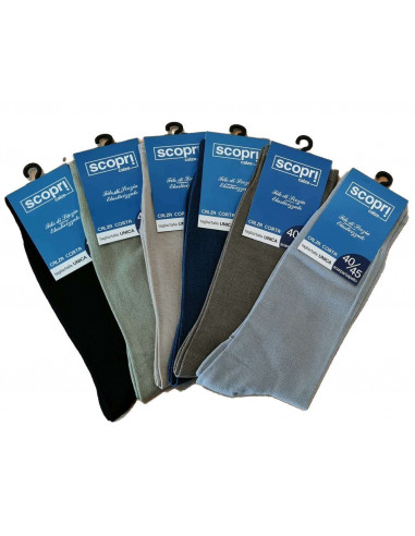 Group 6 SHORT socks for men in stretch fine cotton Scopri Foxi