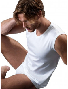 Maglia smanicata scavo V Filo Gicipi 261