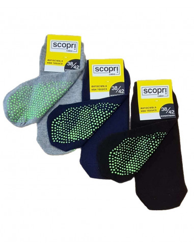 Confection 3 pairs NO-SLIP unisex socks Scopri Alt