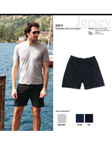 Men's cotton jersey short trousers Effepi 212111