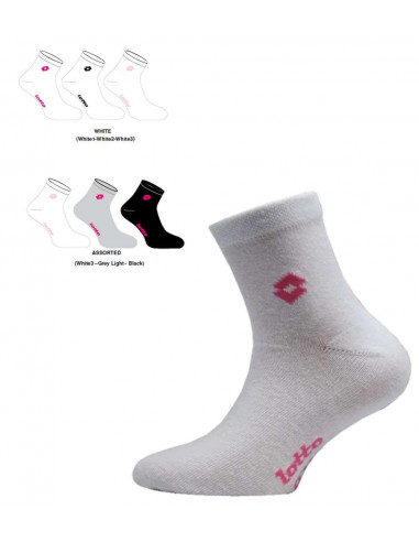 Group 3 pairs short socks for girl Lotto GB85