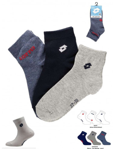 Group 3 pairs short socks for boy Lotto GB86