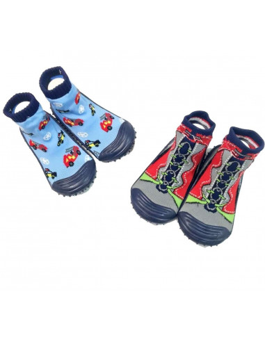 Shoe sock with non-slip rubber sole Mafer Salterini