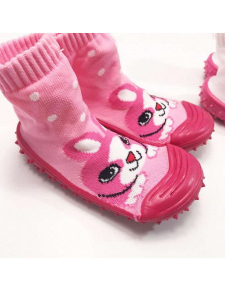 Shoe sock with non-slip rubber sole Mafer Salterini