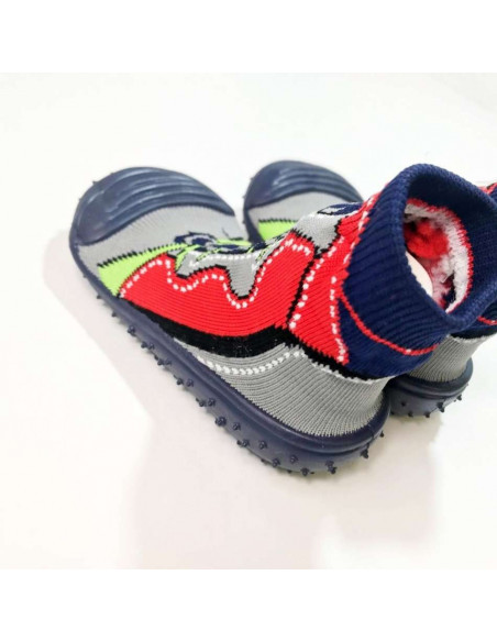 Shoe sock with non-slip rubber sole Mafer Salterini