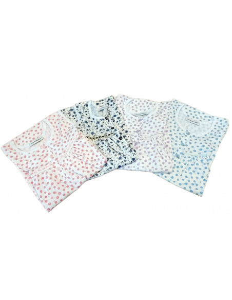 Camicia da notte donna smanicata Fiorenza Amadori art. Spalla Carre'
