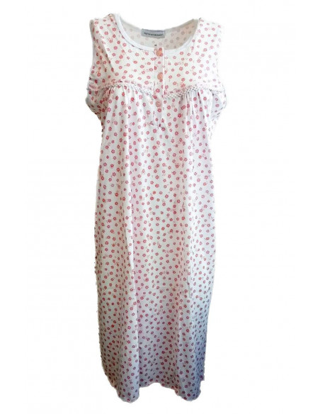 Camicia da notte donna smanicata Fiorenza Amadori art. Spalla Carre'