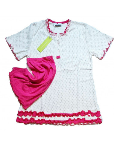 Cotton jersey woman's short pajamas Fiorenza Amadori 2071 Pois