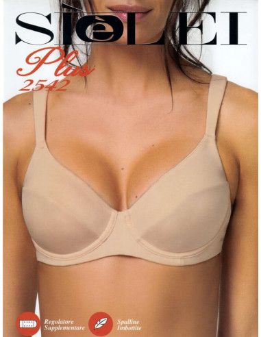 Women's calibrated underwired bra in microfiber SieLei Plus 2542