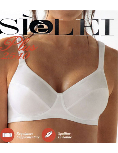 Women's calibrated unwired bra in microfiber SieLei Plus 2540 Women's calibrated unwired bra in microfiber SieLei Plus 2540