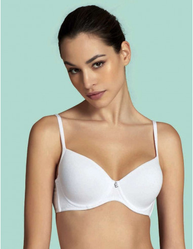 Soft cotton padded balcony bra E' by Papillon Elena