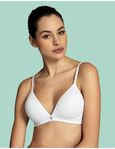 Soft cotton padded triangle bra E' by Papillon Vanessa Soft cotton padded triangle bra E' by Papillon Vanessa