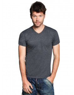 V neck t-shirt in warm cotton Giovanni Rosanna 71 2